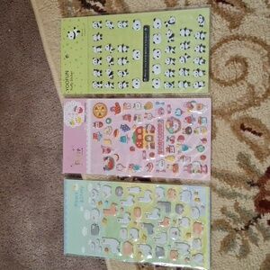 Korean puffy stickers